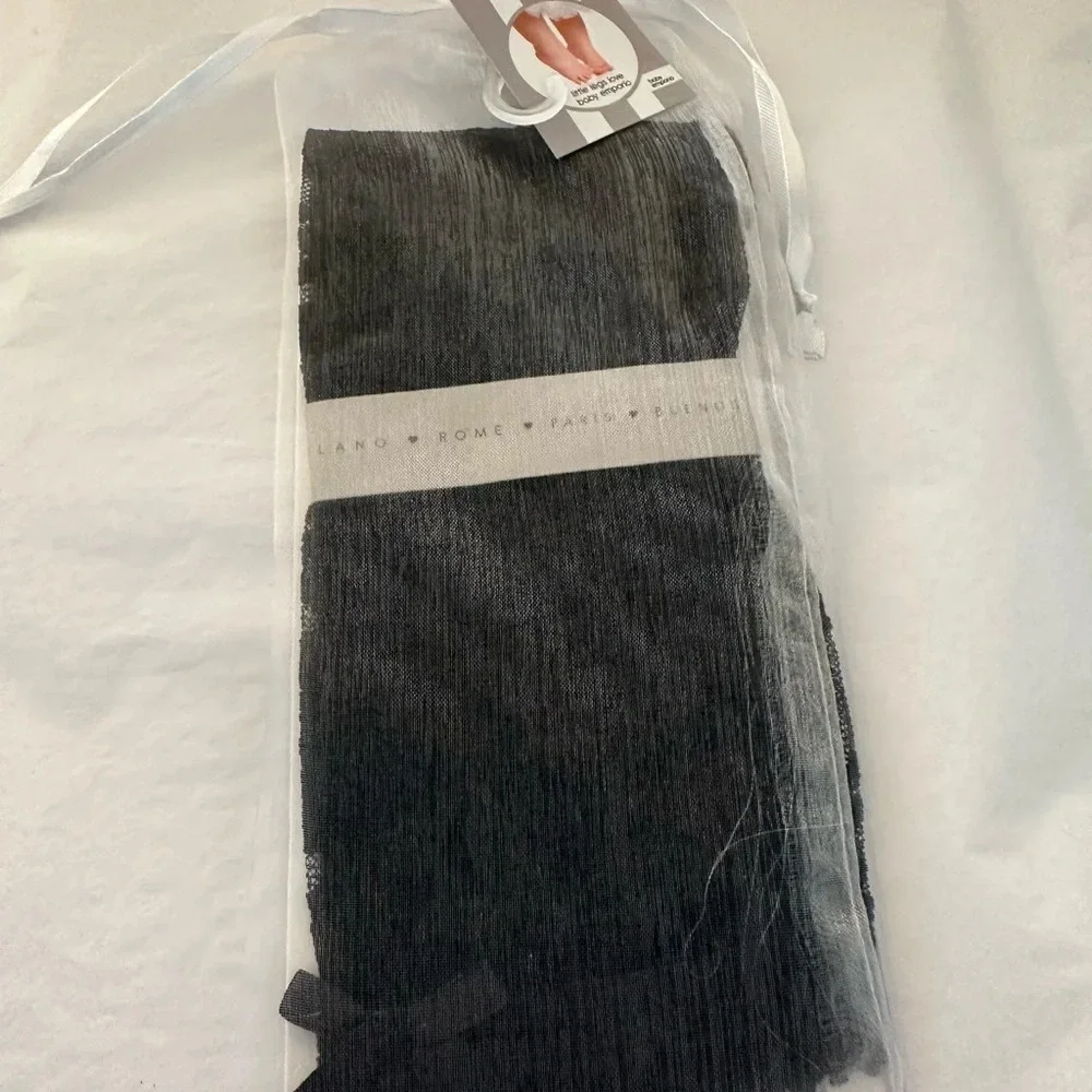 Lacy Baby Kids Black Leggings Size 6-12 Months BNWT